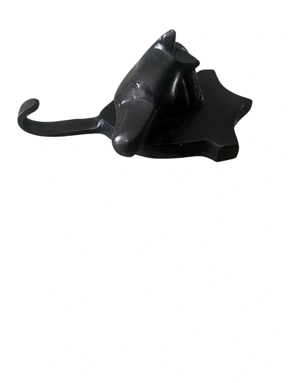 Black Horse Head Wall Hat Towel Hook Sculpture - Decorative Home Wall Decor